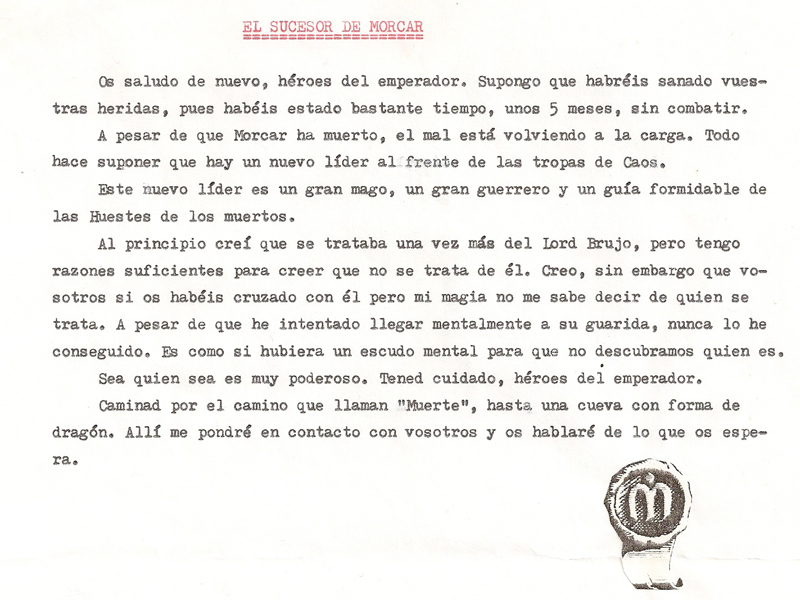 Introducción de campaña El sucesor de Morcar